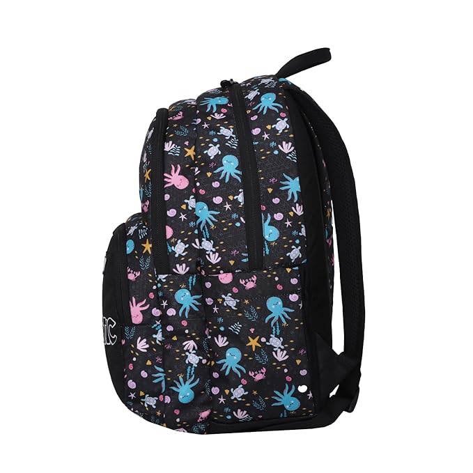 Arctic Fox Wink Octopus Black 21L School Backpack Bbag | India’s Best Online Stationery Store