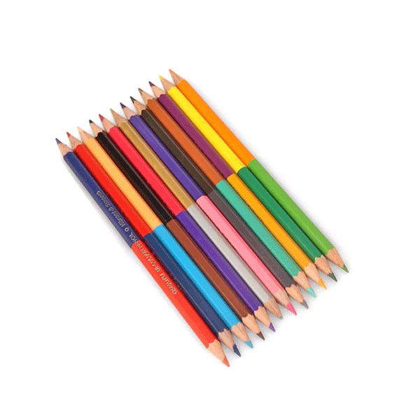 12 Apsara Bi-color Pencils