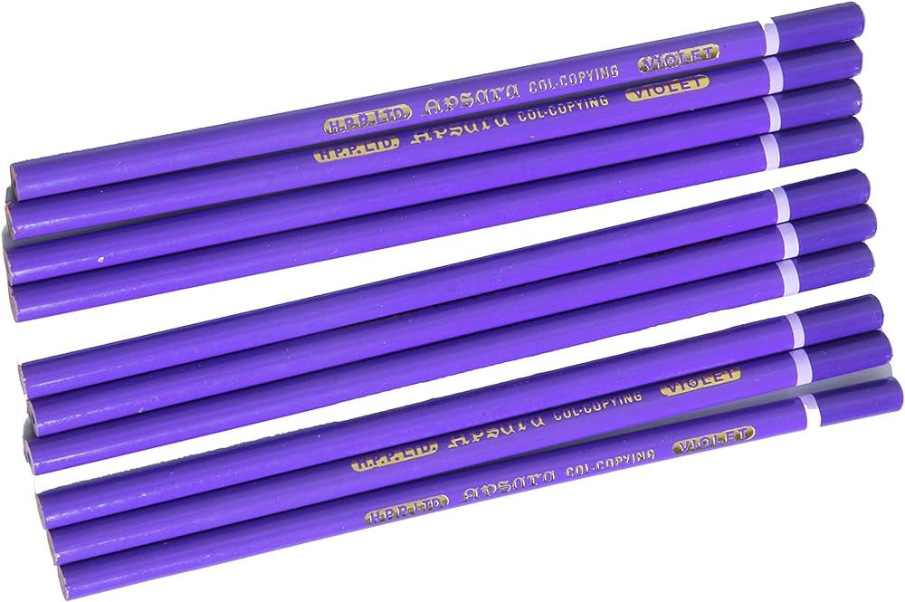 10 pcs of violet Apsara Colour Copying Pencils