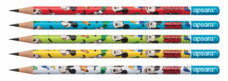 5 pcs of Apsara Disney Mickey and friends  Pencils