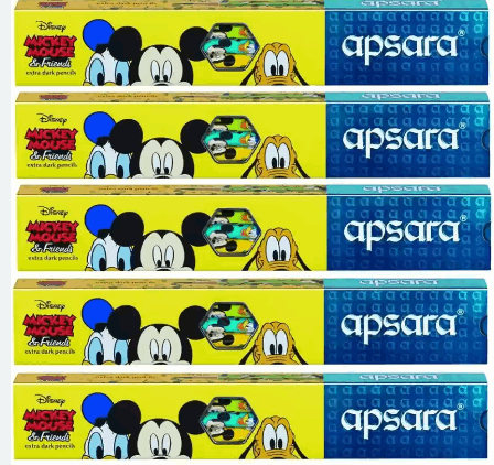 5 box of  Apsara Disney Mickey and friends Pencils