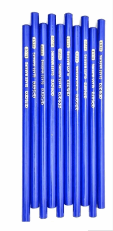 10 Blue Apsara Glass Marking Pencils