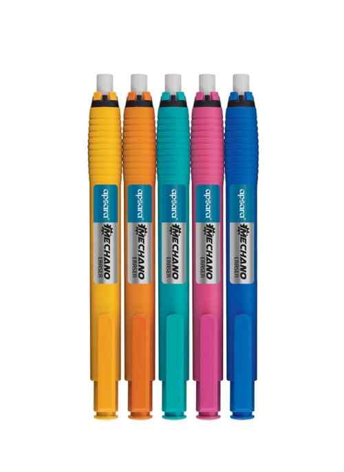Yellow, Orange, Blue, Pink And Blue Apsara Mechano Eraser