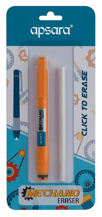 A Pack Of Orange Apsara Mechano Eraser