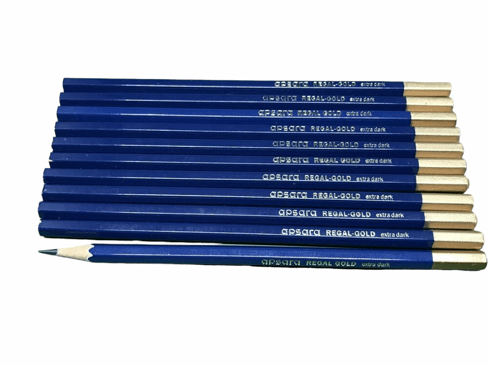 10 Apsara Regal Gold Extra Dark Pencil