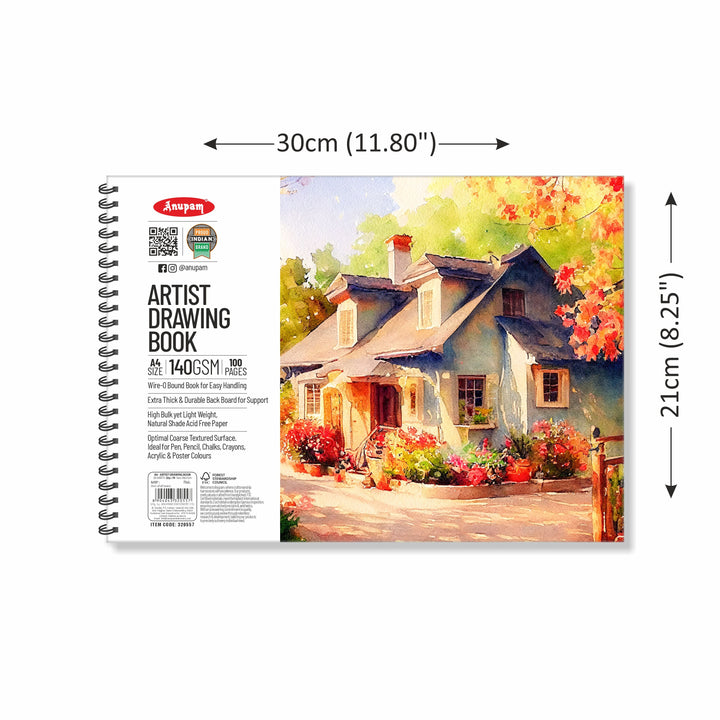 Anupam Artist Drawing Book-Acid Free Paper(140 GSM)