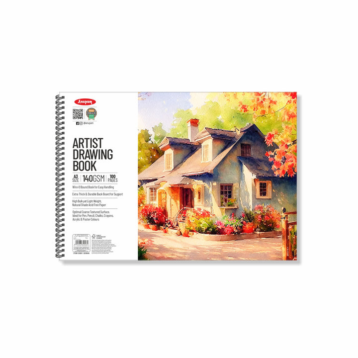 Anupam Artist Drawing Book-Acid Free Paper(140 GSM)
