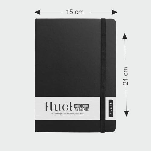 Anupam_Fluct_A5_Plain_Journal_Matte_Finish_PVC_Cover_Notebook/ BBag india's best Online store