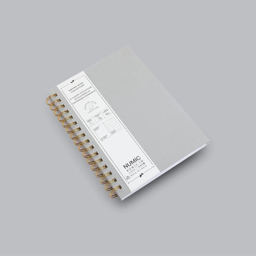 Numic Enviro Wiro A5 Notebook (Arbilla, Pecan, Oceana, Sahara) – Eco-Friendly Spiral Journal