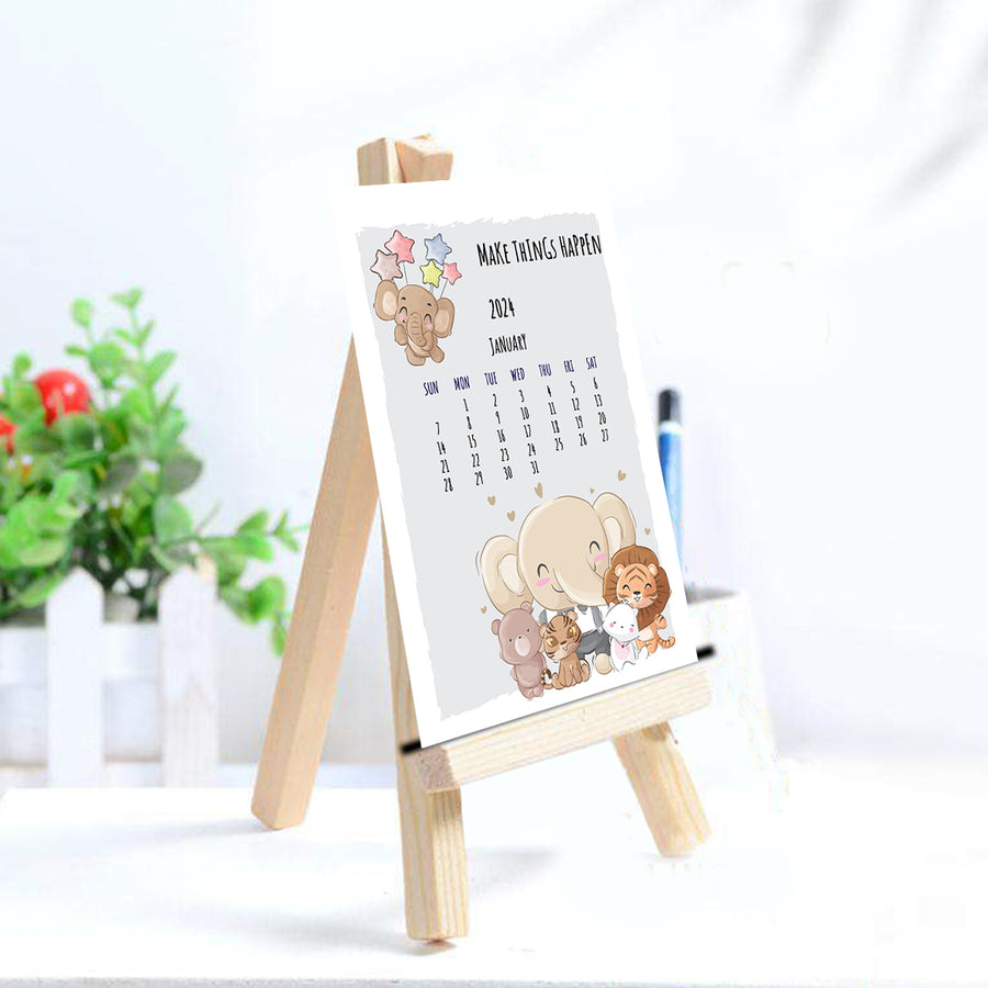 Creative Convert Animal Print desk Calendar that will elevate your desktop design 