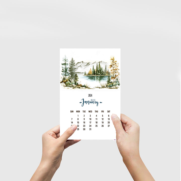 Creative Convert Nature Desk Calendar - January month 