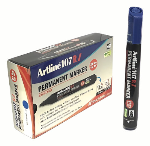 Artline Permanent Marker 2MM Blue (EK-107RI)