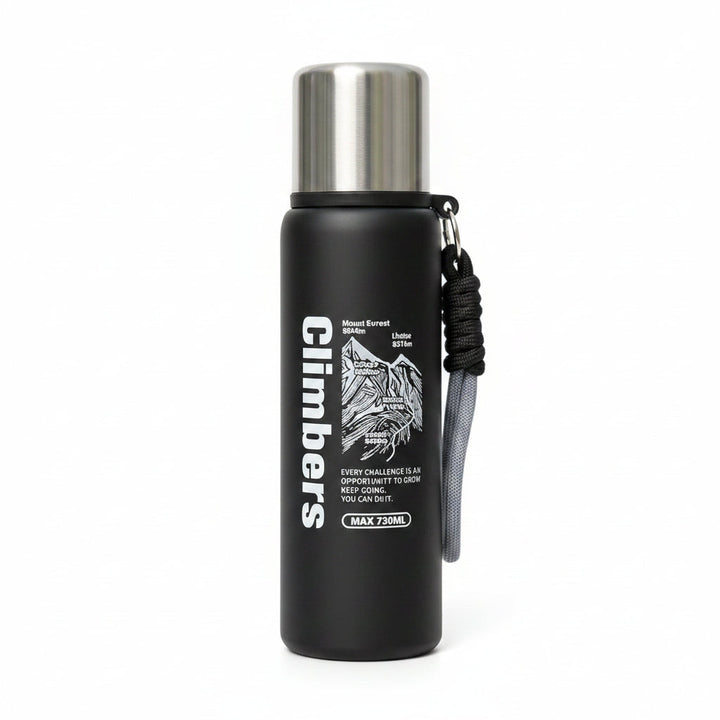 Climbers 730ML Stainless Steel Flask with Cup Vacuum Insulated Bottle Bbag | India’s Best Online Stationery Store