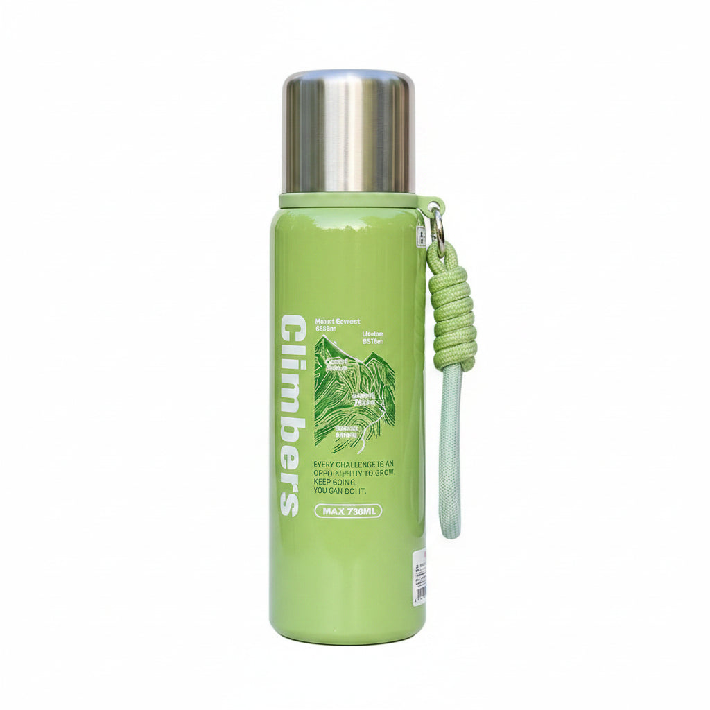 Climbers 730ML Stainless Steel Flask with Cup Vacuum Insulated Bottle Bbag | India’s Best Online Stationery Store