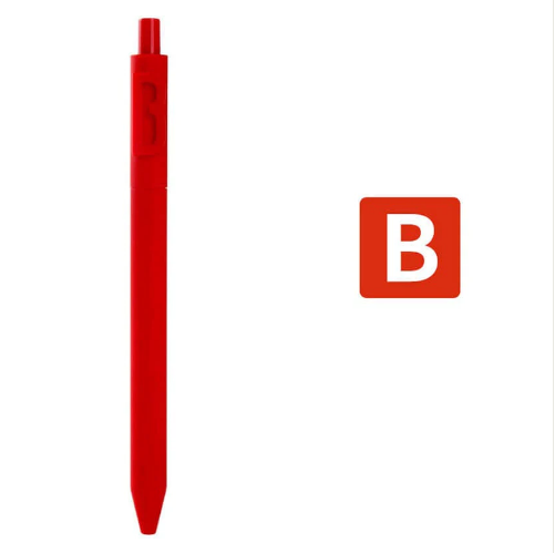 B alphabet Kacogreen Alpha Gel Pen Red Body Colour