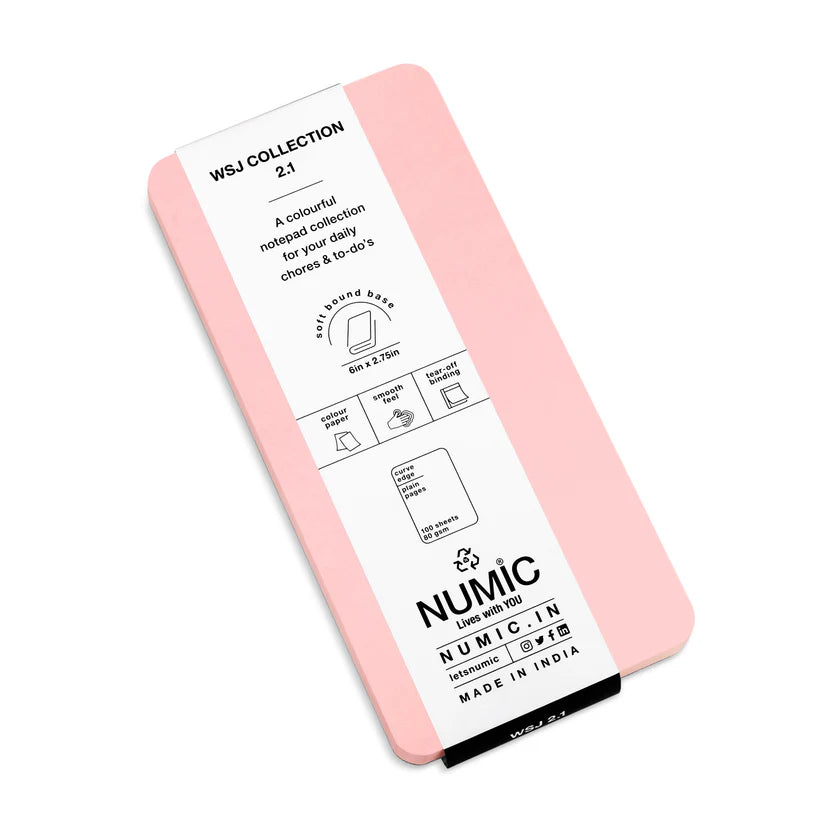 Numic W.S.J. 2.1 Mobile Notepad Collection – Pocket Size Memo Pad (9 Color Variants)