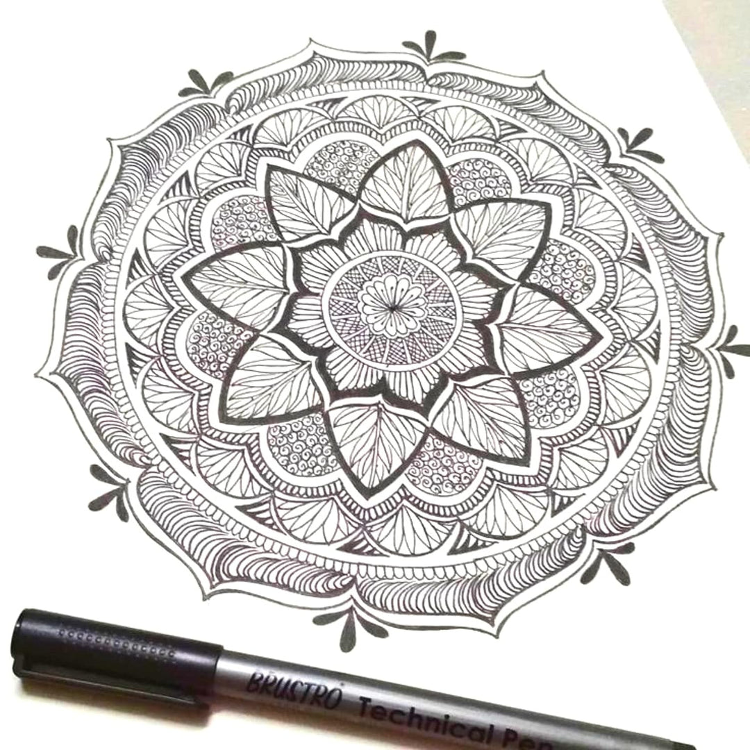 A Design drawn from Brustro Technical Pens