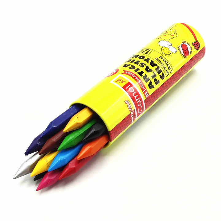Camel Artica Plastic Crayons  12 Colour Variant