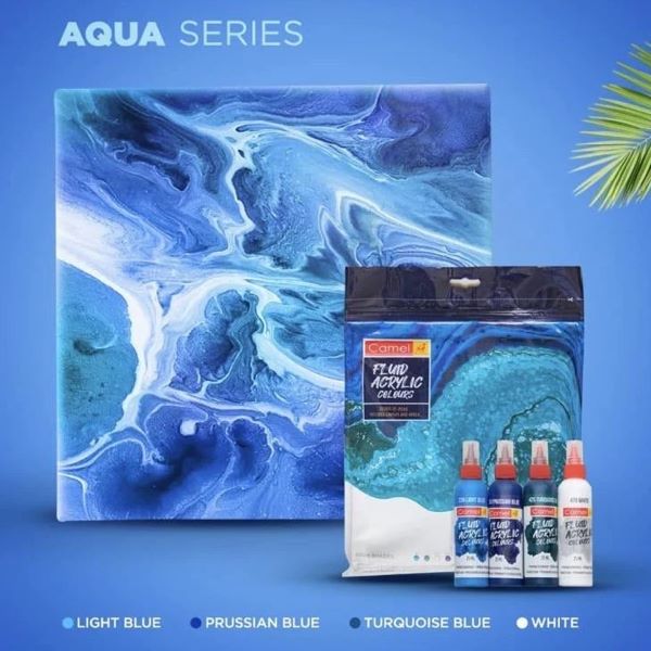 Aqua series Camel Fluid Acrylic Colour kit 