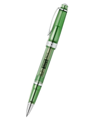CROSSBALLEYLIGHTTRANSLUCENTGREENROLLERBALLPEN1