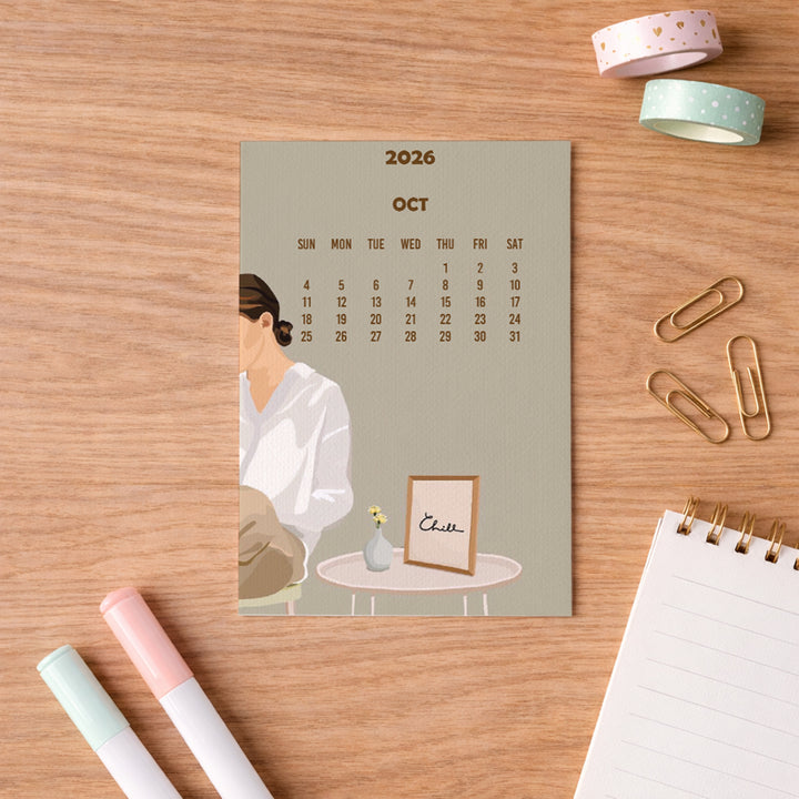 Creative Convert Aesthetic Desk Calendar