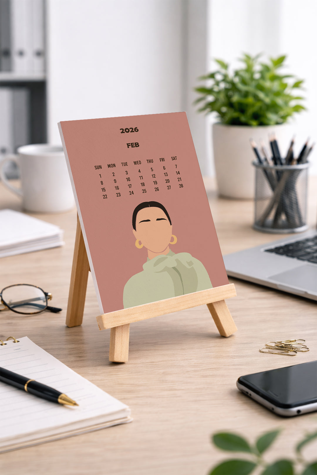 Creative Convert Aesthetic Desk Calendar