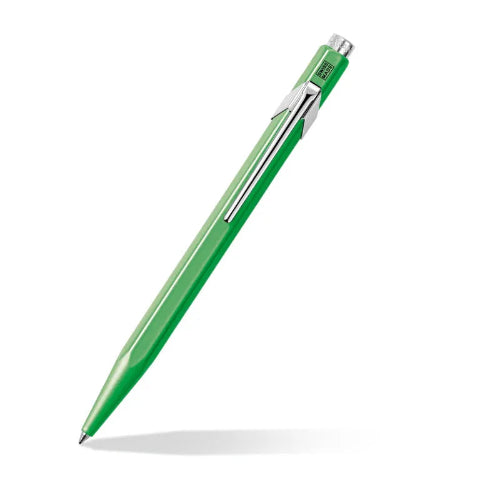 Caran d'Ache 849 Ballpoint Pen with Slim Metal Box Fluorescent Green - WP24211 / Bbag indias best Online store 