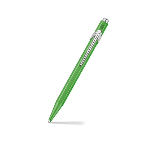 Caran d'Ache 849 Ballpoint Pen with Slim Metal Box Fluorescent Green - WP24211 / Bbag indias best onine store 
