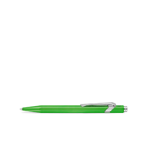 Caran d'Ache 849 Ballpoint Pen with Slim Metal Box Fluorescent Green - WP24211 / Bbag indias best onine store 