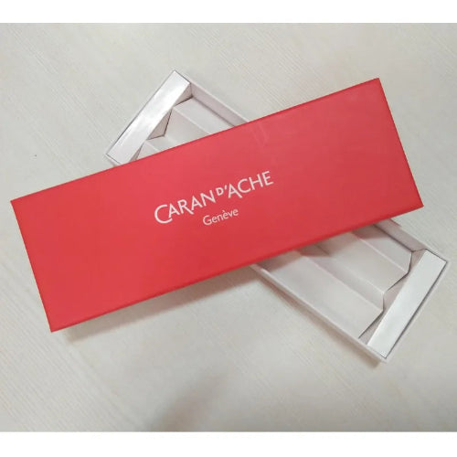 Caran d'Ache 849 Ballpoint Pen with Slim Metal Box Fluorescent Green - WP24211 / Bbag indias best online store