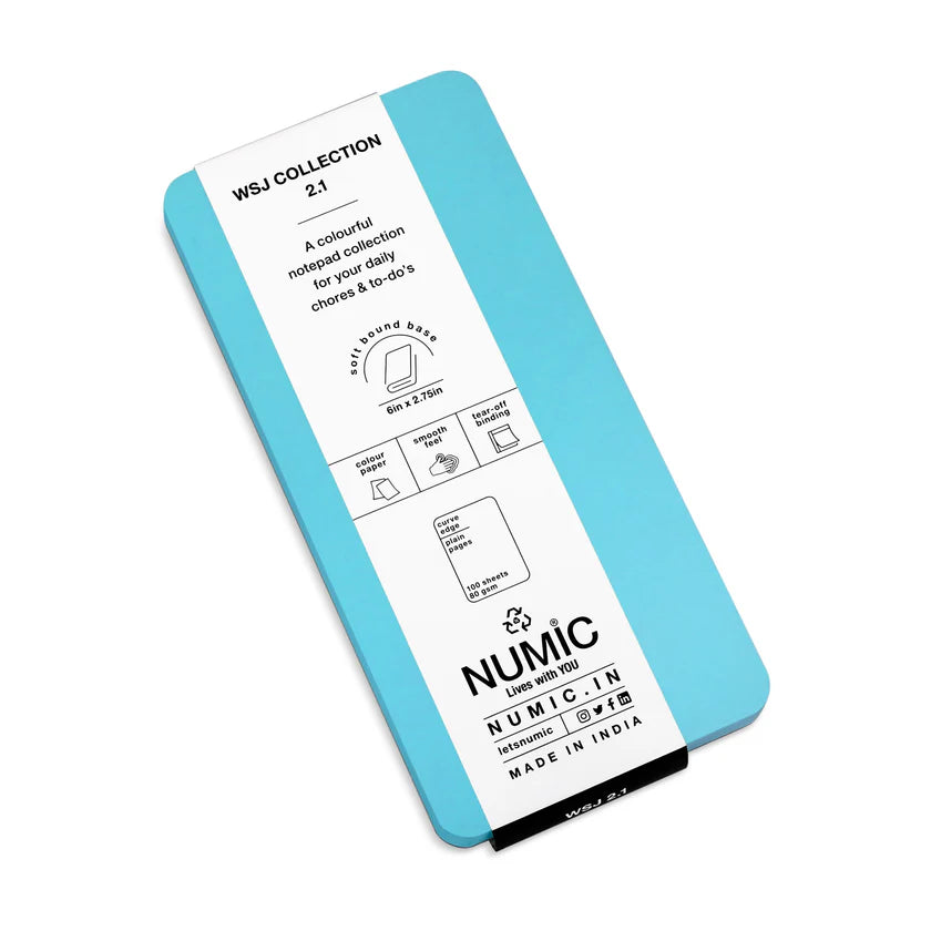 Numic W.S.J. 2.1 Mobile Notepad Collection – Pocket Size Memo Pad (9 Color Variants)