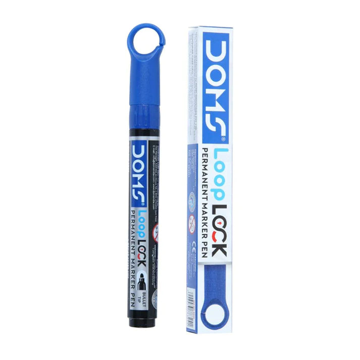 DOMS Loop Lock Permanent Marker - Bbag | India’s Best Online Stationery Store