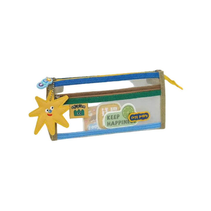 Cute Puppy Multi-Zip Pencil Pouch – Large Capacity Aesthetic Organizer Case for Kids Bbag | India’s Best Online Stationery Store | MANADHAR STATIONERS PRIVATE LIMITED