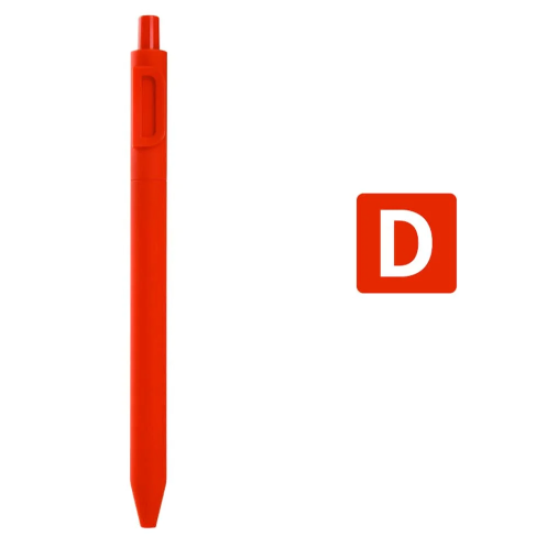 D Alphabet Kacogreen Alpha Gel Pen Light Red Colour 