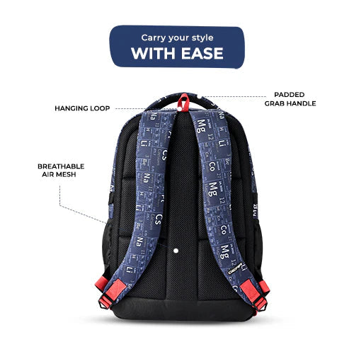 Gear Educator 19 Inch Laptop Backpack Navy Red Bbag | India’s Best Online Stationery Store