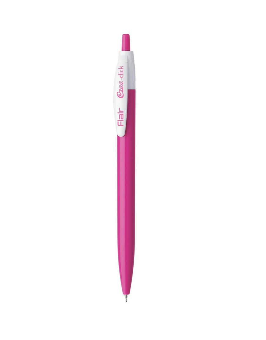 Pink Body Colour Flair Ezee Click Ball Pen