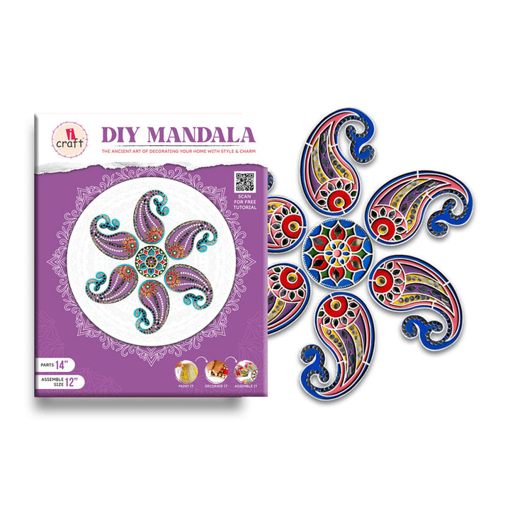 iCraft Festive  DIY Rangoli Kit (Paisley-FB 45)