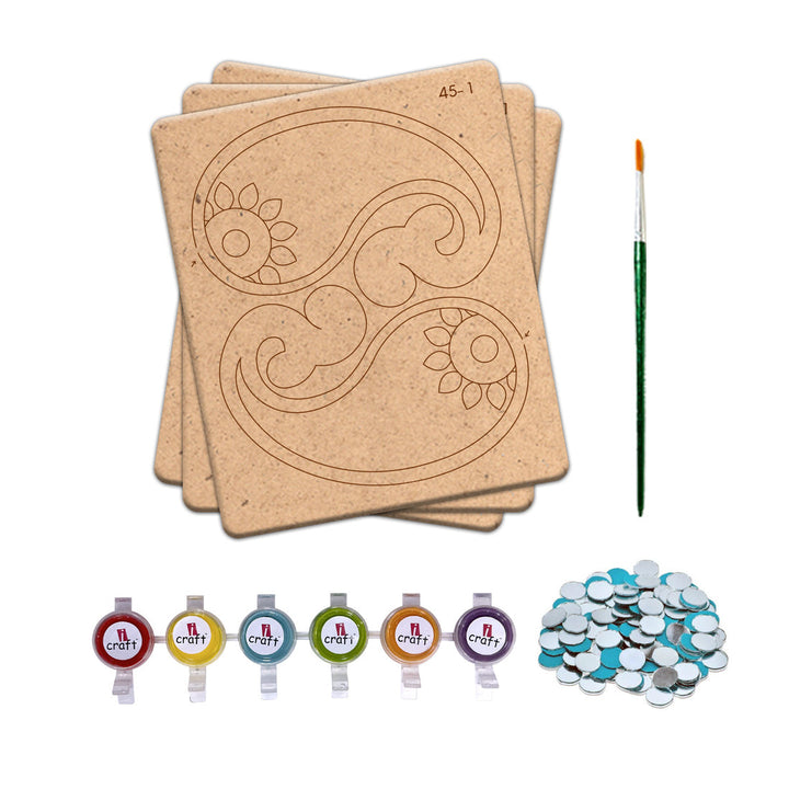 iCraft Festive  DIY Rangoli Kit (Paisley-FB 45)