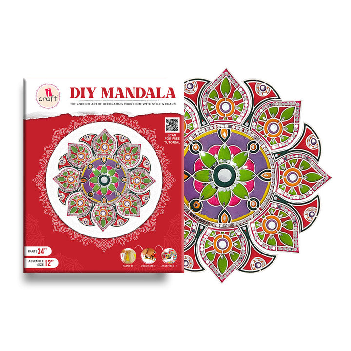 iCraft Festive DIY Rangoli Kit (DROP MANDALA-FB 54)