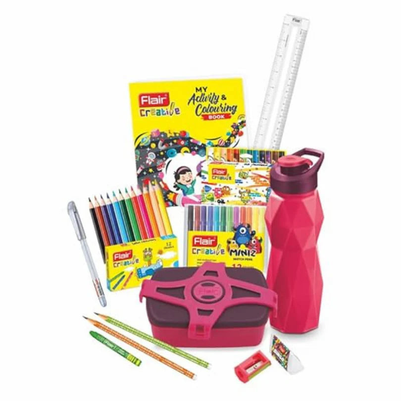 Flair Creative Series Bingo Art Smart Kit | Kids Drawing & Colouring Set Bbag | India’s Best Online Stationery Store