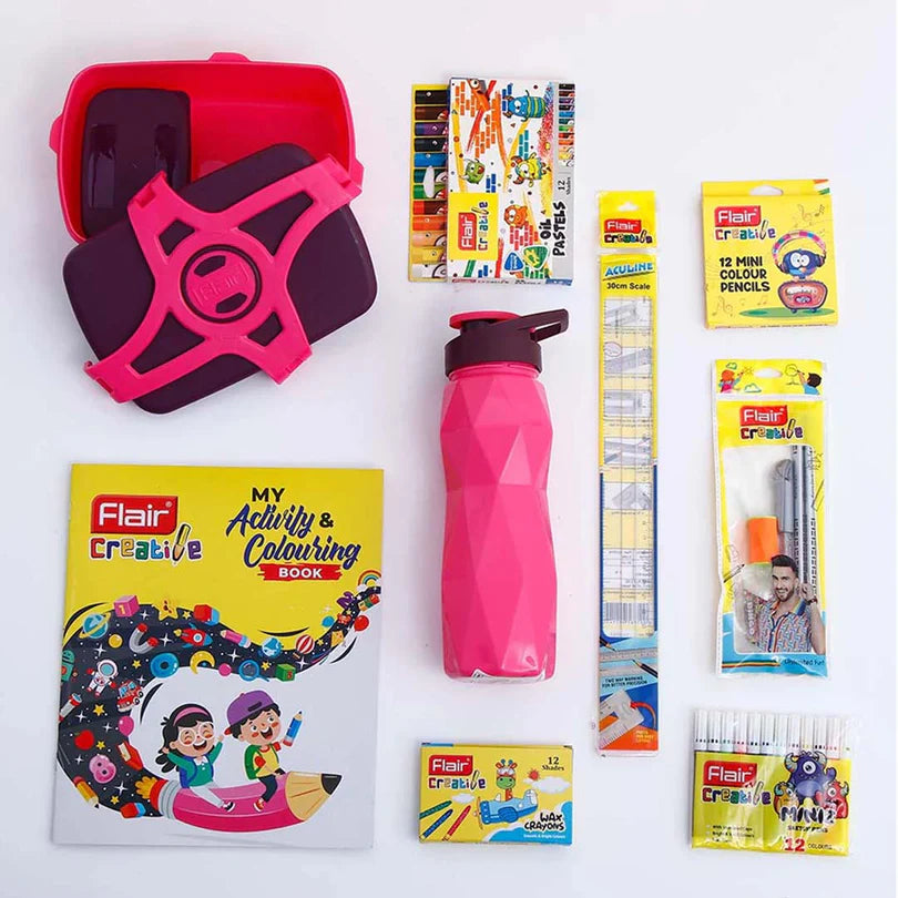 Flair Creative Series Bingo Art Smart Kit | Kids Drawing & Colouring Set Bbag | India’s Best Online Stationery Store