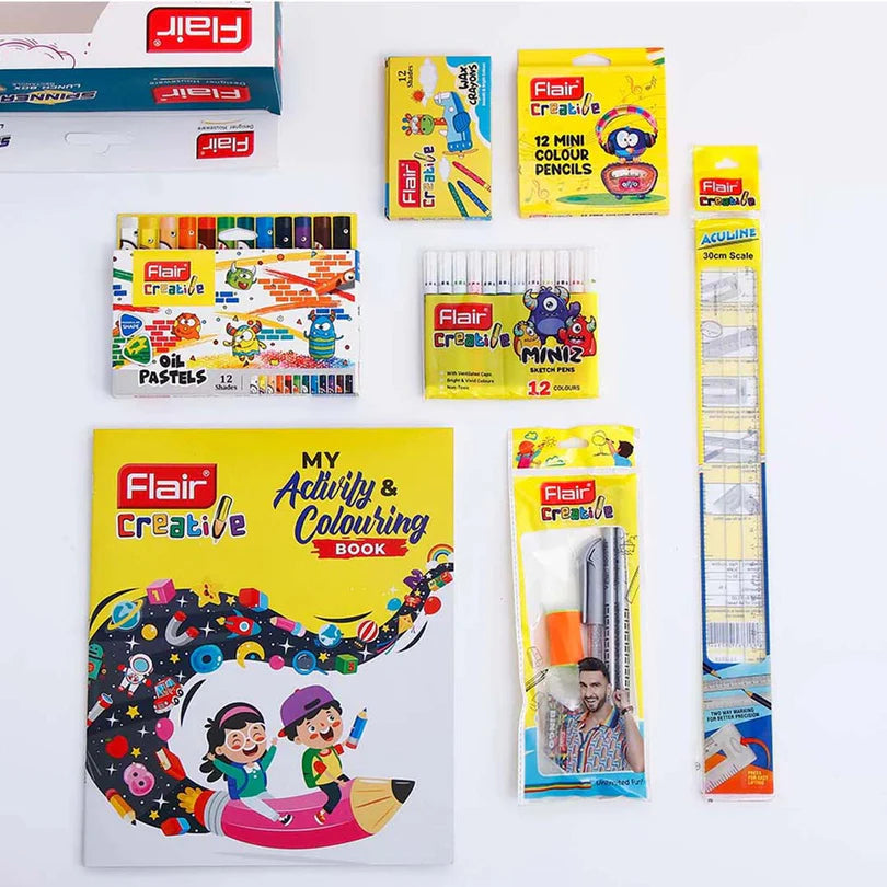 Flair Creative Series Bingo Art Smart Kit | Kids Drawing & Colouring Set Bbag | India’s Best Online Stationery Store
