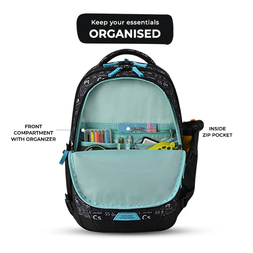 Gear Educator 17 Inch Laptop Backpack Black Blue Bbag | India’s Best Online Stationery Store