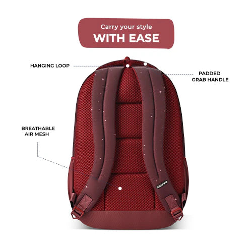 Gear Fiction 2 19 Inch Laptop Backpack Maroon Orange Bbag | India’s Best Online Stationery Store