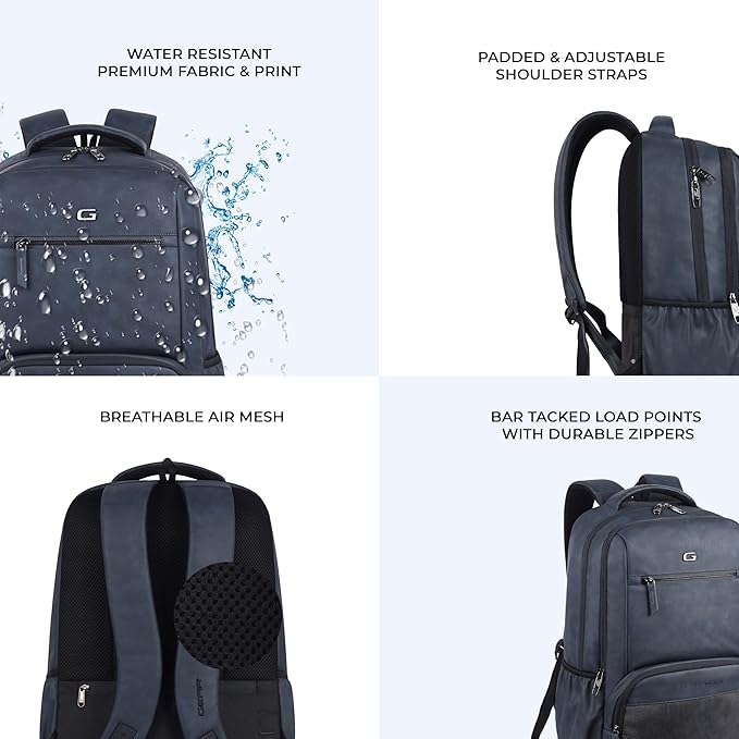 Gear Heritage Laptop Backpack Navy Lightweight Daily Backpack Bbag | India’s Best Online Stationery Store