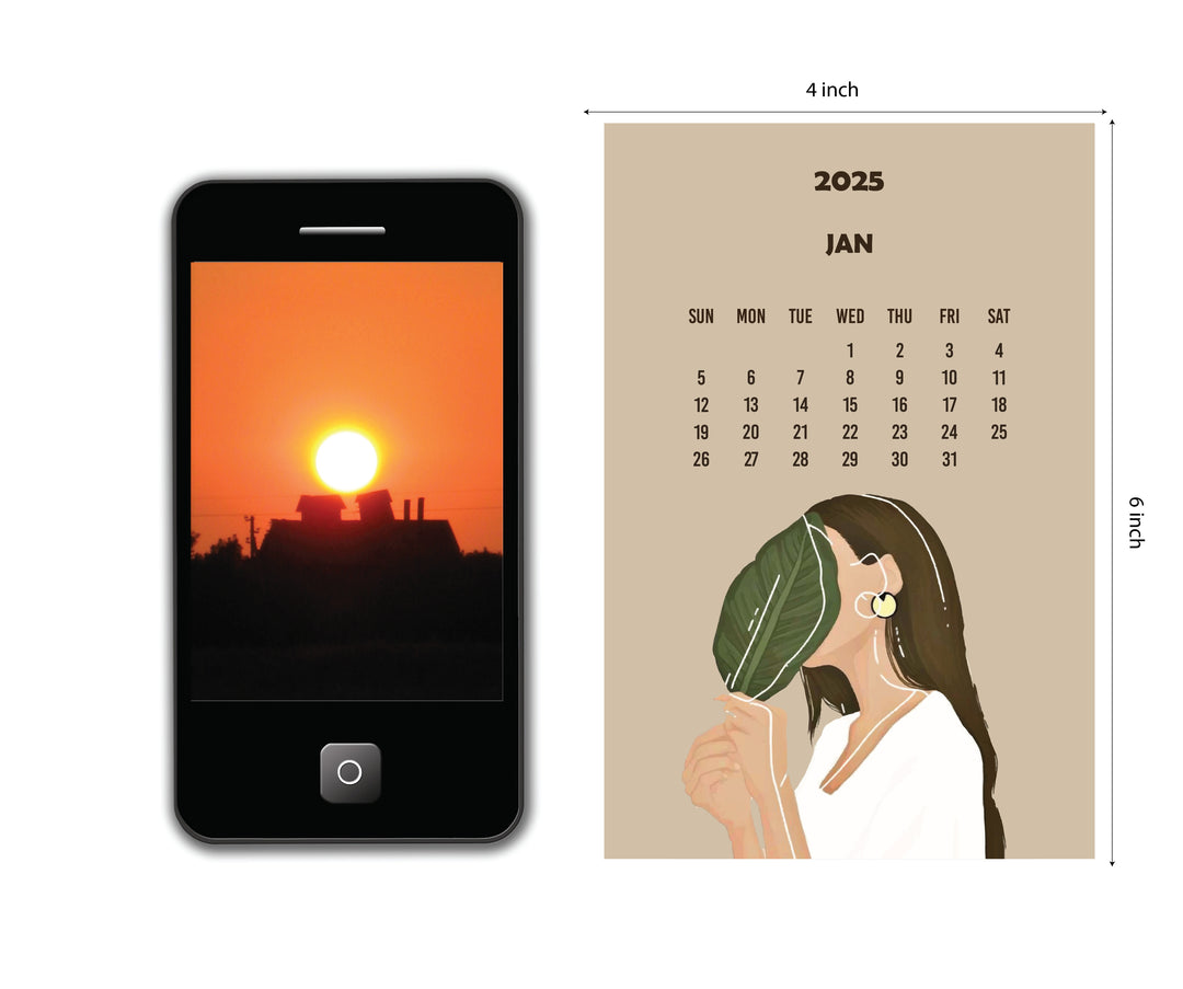 Creative Convert Aesthetic Desk Calendar