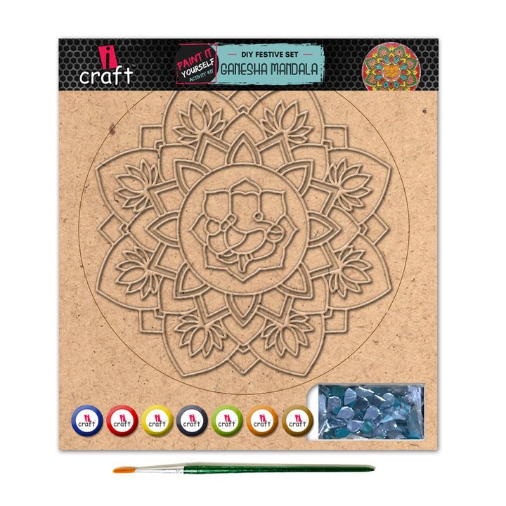 iCraft DIY Festive Set Mandala Art Kit  - Ganesh Mandala