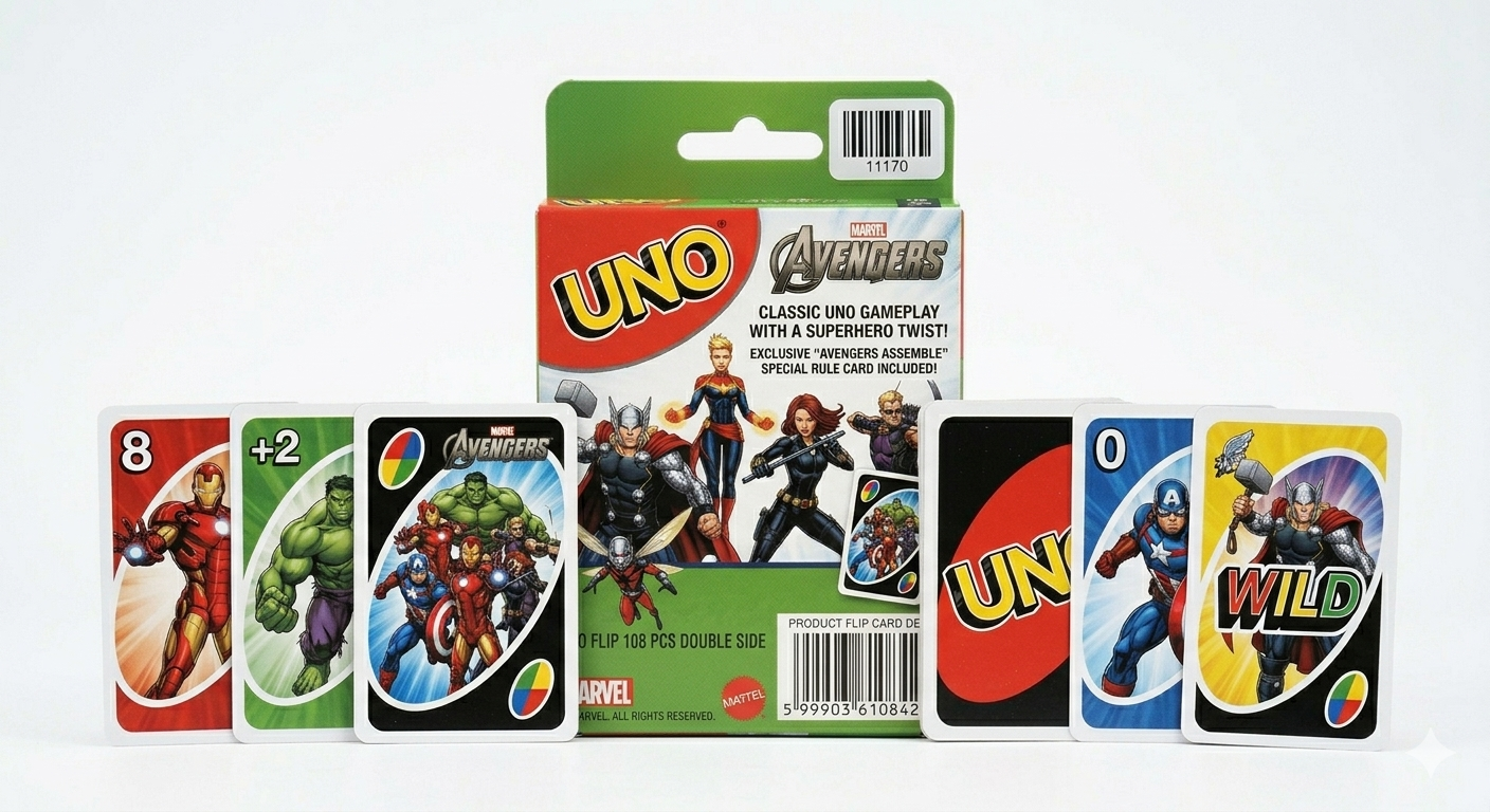 Avengers-Themed UNO Card Game for Family Game Nights Bbag | India’s Best Online Stationery Store