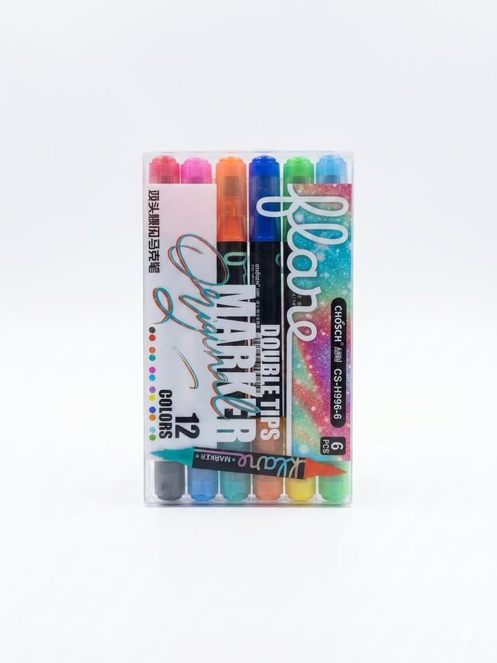 Multicolor Glitter Markers for Journaling, DIY & Card Making Bbag | India’s Best Online Stationery Store