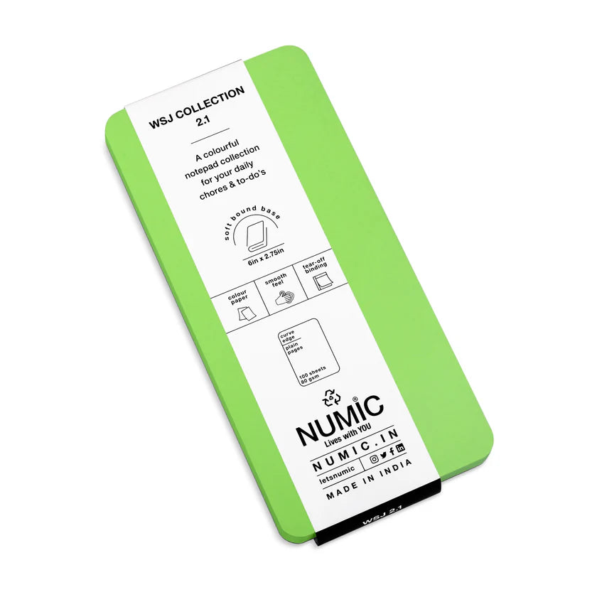 Numic W.S.J. 2.1 Mobile Notepad Collection – Pocket Size Memo Pad (9 Color Variants)